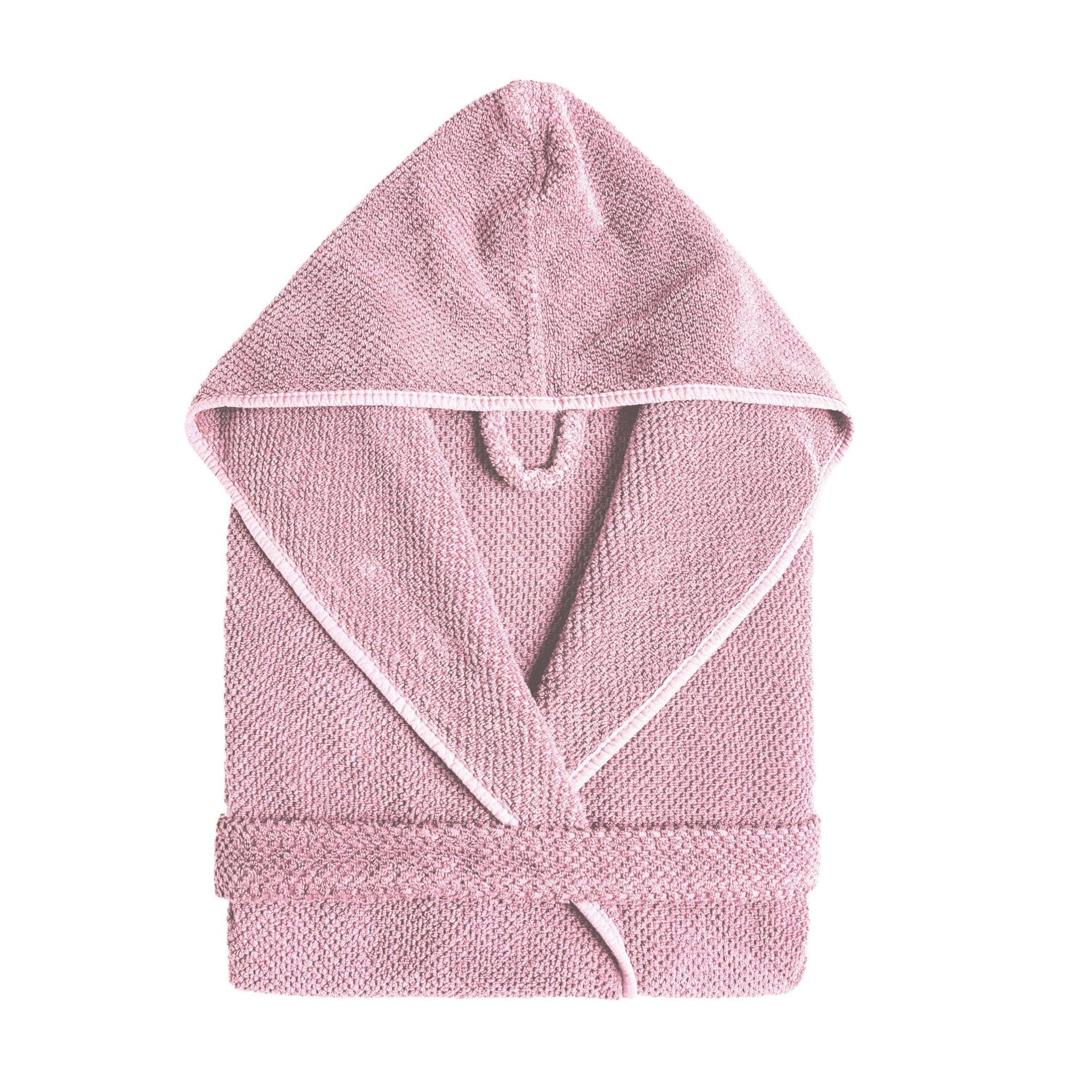 Bad & Morgonrock Bee Waffle Hooded Pink Pearl