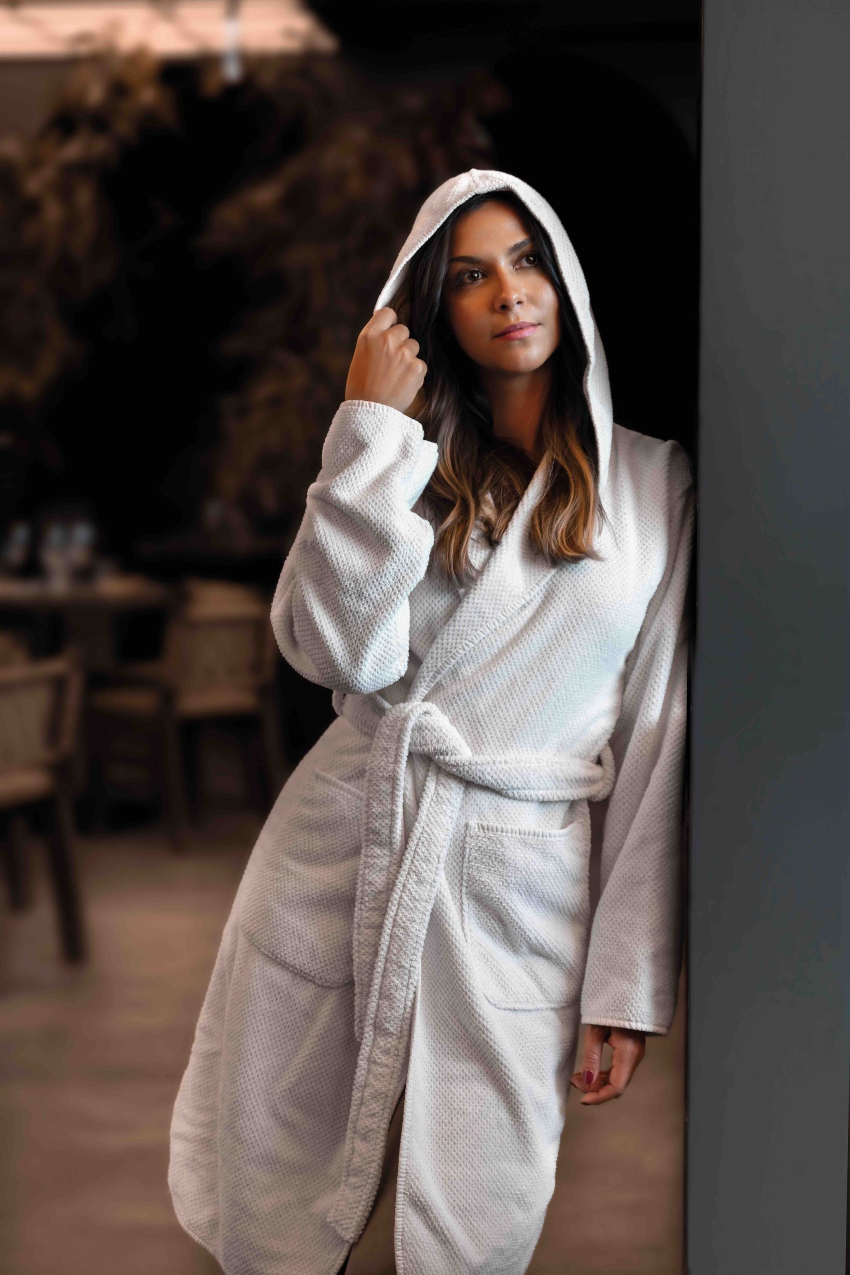 Bad & Morgonrock Bee Waffle Luva Miljö