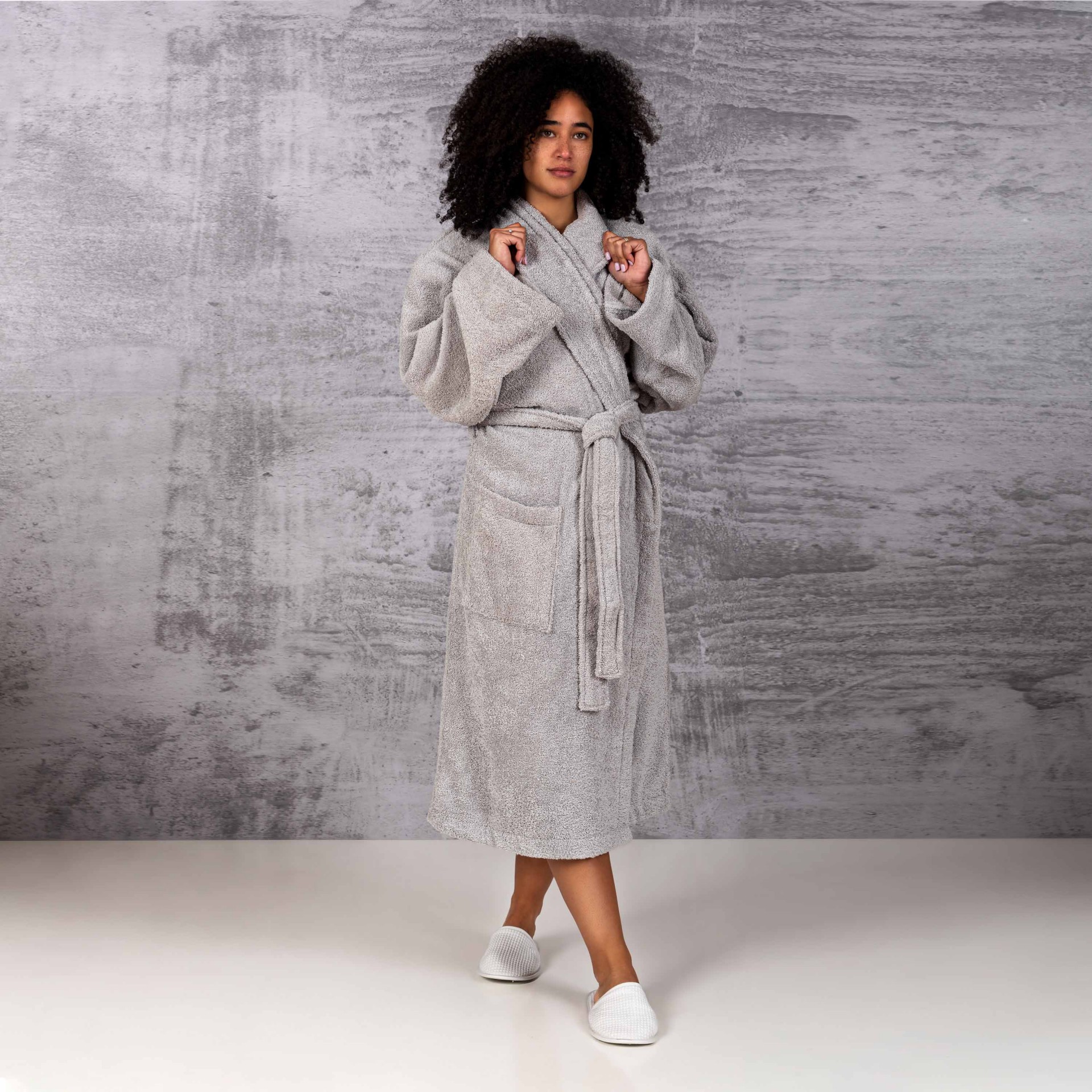 Bad och Morgonrock New Plus Silver