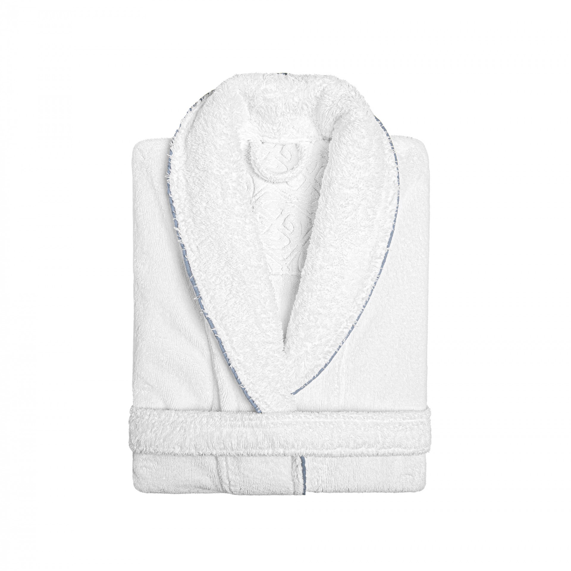 Bad och Morgonrock Portobello Vit:French Blue