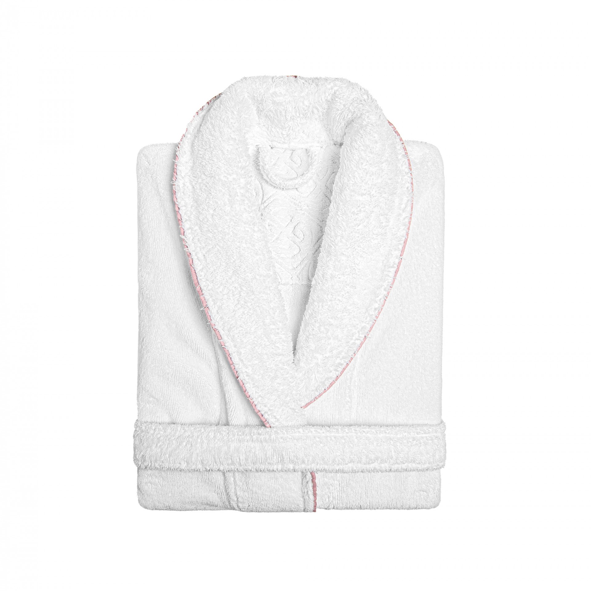Bad och Morgonrock Portobello Vit:Pink Pearl