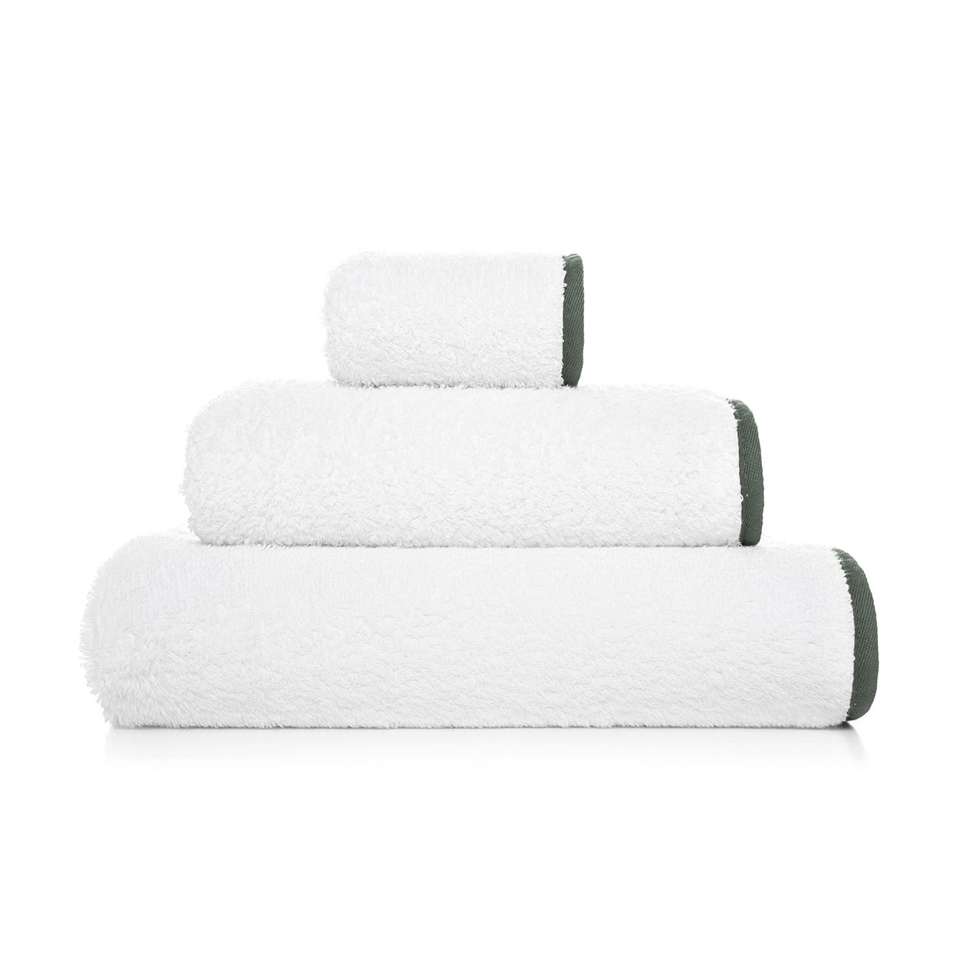 Handdukar Portobello Vit:Moss