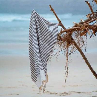 Rubby Hamam Strand & Badhandduk Taupe